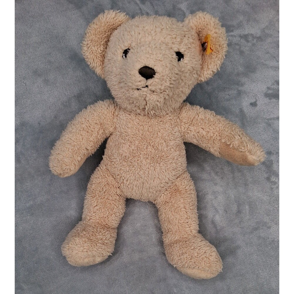 Steiff Teddy Bear Plush MY FIRST STEIFF Brown Tan German Collectors Toy 664120